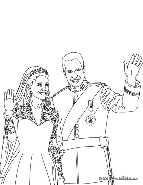 kate  william coloring pages prince william  kate princess