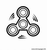Spinner Fidget Coloring Pages Toy Spinners Icon Cool Color Printable Getcolorings Print sketch template