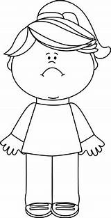 Sad Girl Clipart Clip Disappointed Little Face Outline Happy Mycutegraphics Young Angry Emotions Girls Draw Preschool Graphics Clipground sketch template