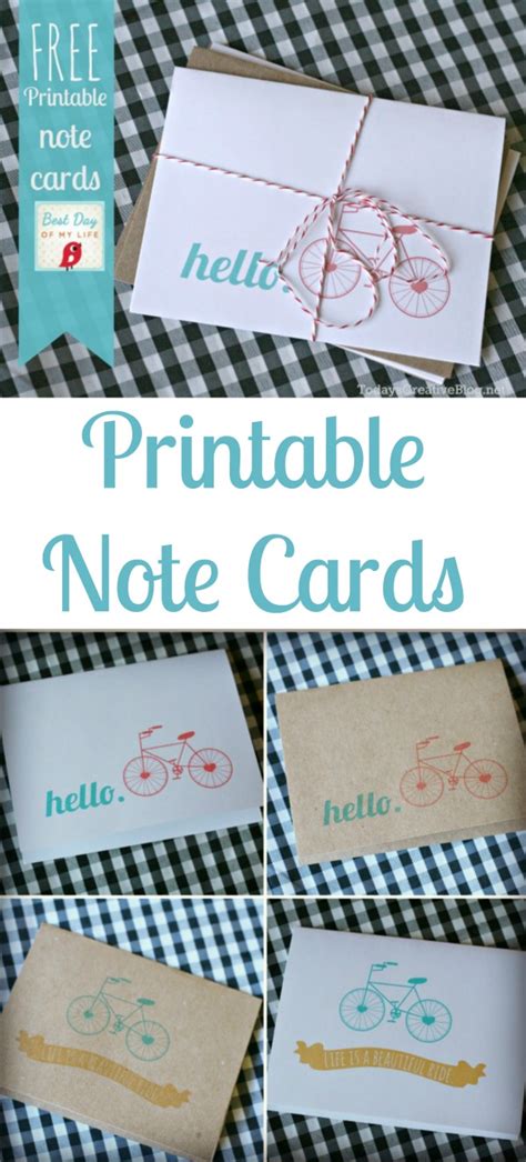 printable note cards todays creative life