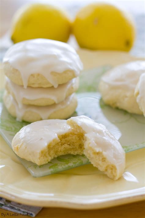 lemon glazed soft baked sugar cookies  latte food
