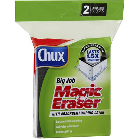 chux magic eraser big job extra thick pk woolworths
