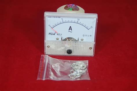 pc ac  analog ammeter panel amp current meter  mm   ac  connect