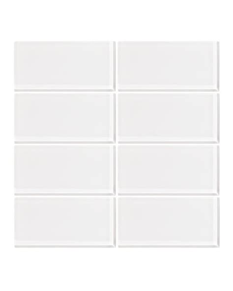 ice white  glass subway tile vicci design