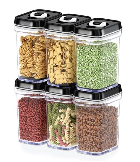Dwellza Kitchen Airtight Food Storage Containers With Lids 6 Piece