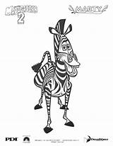 Coloring Pages Madagascar Marty Zebra King Kids Print Julien Color Printable Library Clipart Hellokids Online sketch template