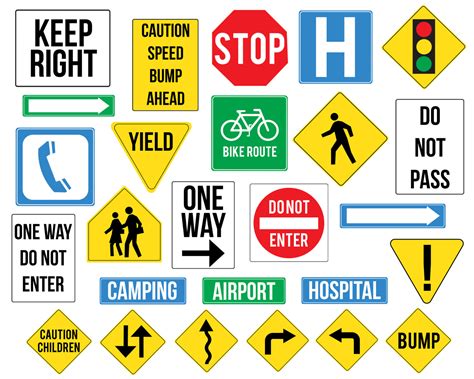 street signs clipart