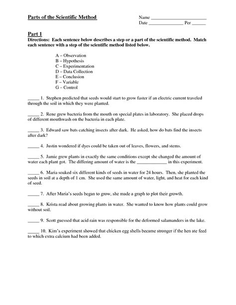 scientific method worksheet answer key worksheetocom
