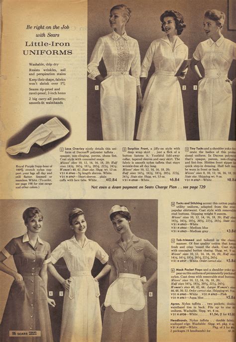 Sears 1960 Nurse And Maid Uniforms Nurses Call The