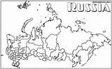 Coloring Russia Pages Map Russian Print Popular карта Coloringhome выбрать доску sketch template