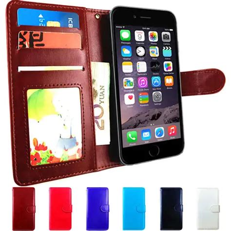 leather wallet case  iphone    luxury case magnetic cover  iphone  bag black