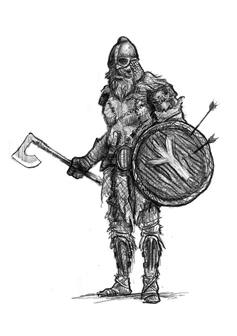 viking warrior drawing  paintingvalleycom explore collection