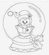 Christmas Coloring Pages Penguin Snowglobe Snow Globes Di Natale Globe Printable Kids Neve Template Colorare Da Stamps Penguins Sheets Cute sketch template