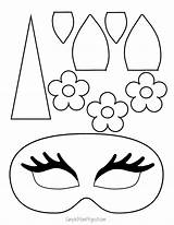 Unicorn Printable Kids Printables Mask Coloring Face Crafts Choose Board Masks Pages Halloween Templates sketch template