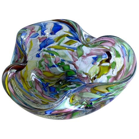 Murano Glass Bowl By Avem At 1stdibs