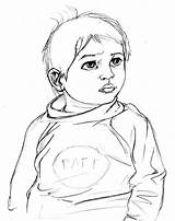 Sad Child Getdrawings Drawing sketch template