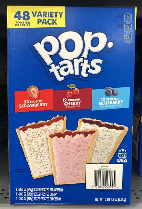 48 ct pop tarts frosted toaster pastries 24 strawberry 12 blueberry 12