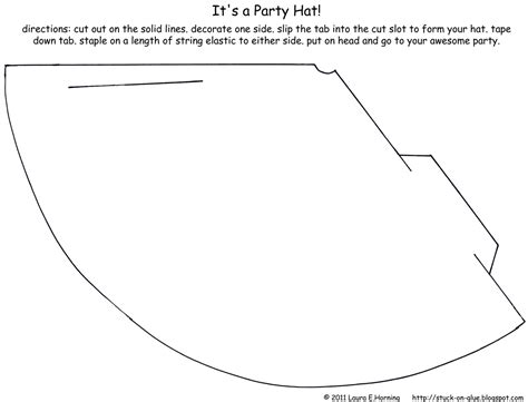 birthday hat template printable images party hat template