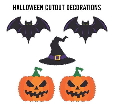 cutout halloween printables