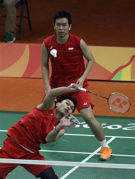 langkah awal tim bulutangkis olimpiade indonesia  mulus foto