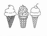 Ice Cream Coloring Scoop Getdrawings Pages sketch template