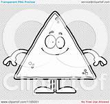 Tortilla Chip Mascot Happy Outlined Coloring Clipart Vector Cartoon Thoman Cory sketch template