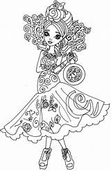 Ever After High Coloring Pages Briar Beauty Wonderland Raven Printable Way Too Queen Kitty Cheshire Fashion Getcolorings Para Imprimir Colorir sketch template