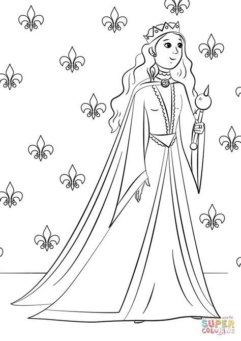 gorgeous queen coloring page  printable coloring pages
