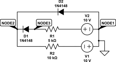 problem analyzing diode circuit electrical engineering stack exchange