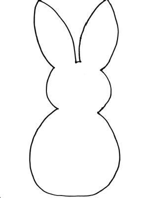 bunny clipart rabbit outline  easter bunny crafts easy easter