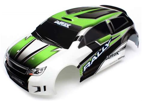 traxxas trx body latrax rally green painted decals