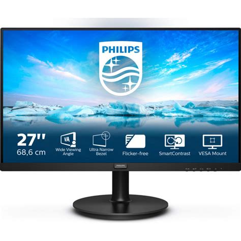 monitor philips   vl led display cm     pixels full hd preto