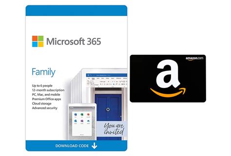 year  microsoft  family subscription      amazon gift card absolutely