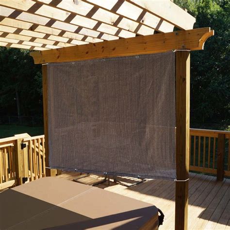 custom sized sun shade privacy panel  grommets   sides etsy vinyl pergola pergola