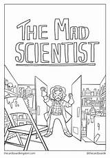 Scientist Mad Chad Sell Coloring Pages Squarespace Powered sketch template