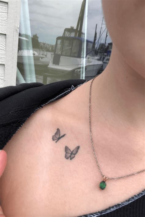 Top 78 Collarbone Butterfly Tattoos On Shoulder Super Hot In Cdgdbentre