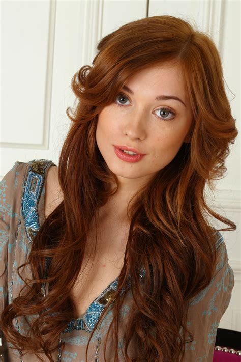 Women Model Redhead Long Hair Face Looking At Viewer Wavy Hair
