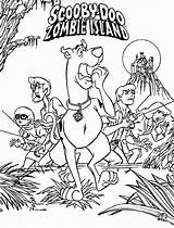 Scooby Coloring Doo Pages Zombie Island Printable sketch template