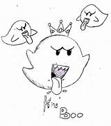 Boo Mario Coloring Pages King Drawing Beanie Valuable Getdrawings Getcolorings Printable sketch template