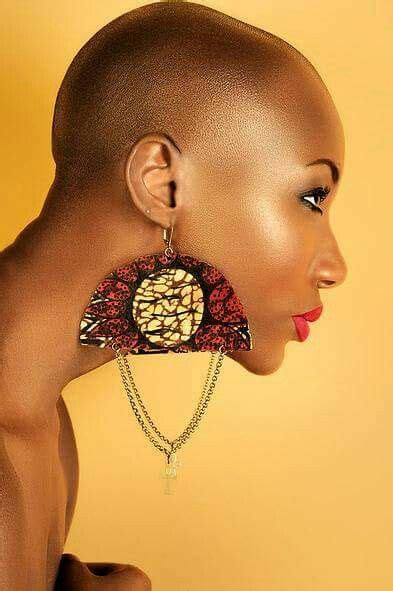 Beauty ♡ Fabric Jewelry African Jewelry Beautiful Bald