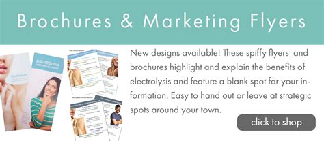 brochures marketing flyers banner prestige electrolysis spa supply