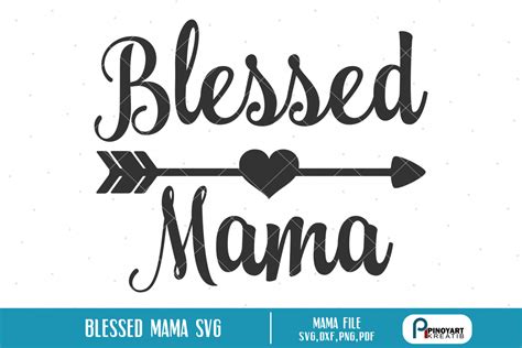 blessed mama svg  blessed vector file  svgs design bundles
