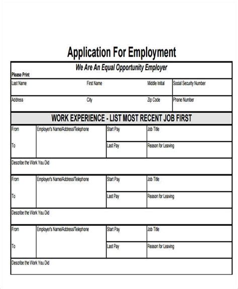 satisfactory printable job application form  hudson website