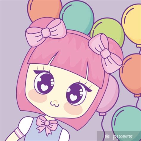 colorful anime girl gambarku