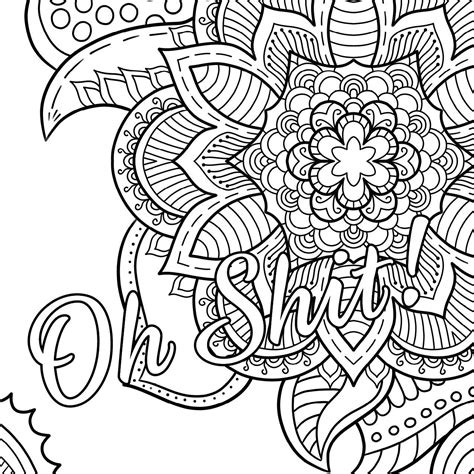 swear word coloring pages printable