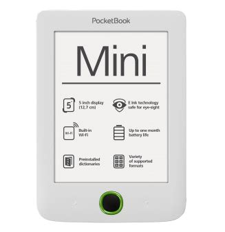 buy pocketbook white  book reader mini   electronic reading pb