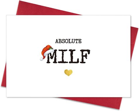 Funny Milf Christmas Card With Envelopes Christmas Ts