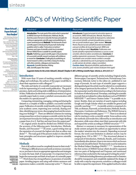 abcs  writing scientific paper