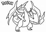 Charizard Pokémon Wonder Asas Voador sketch template