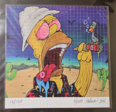 Overdosed Art Russ Holmes Fear And Loathing Homer Simpson Etsy